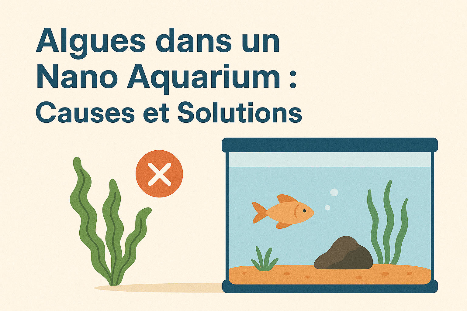 Algues dans un Nano Aquarium : Causes et Solutions