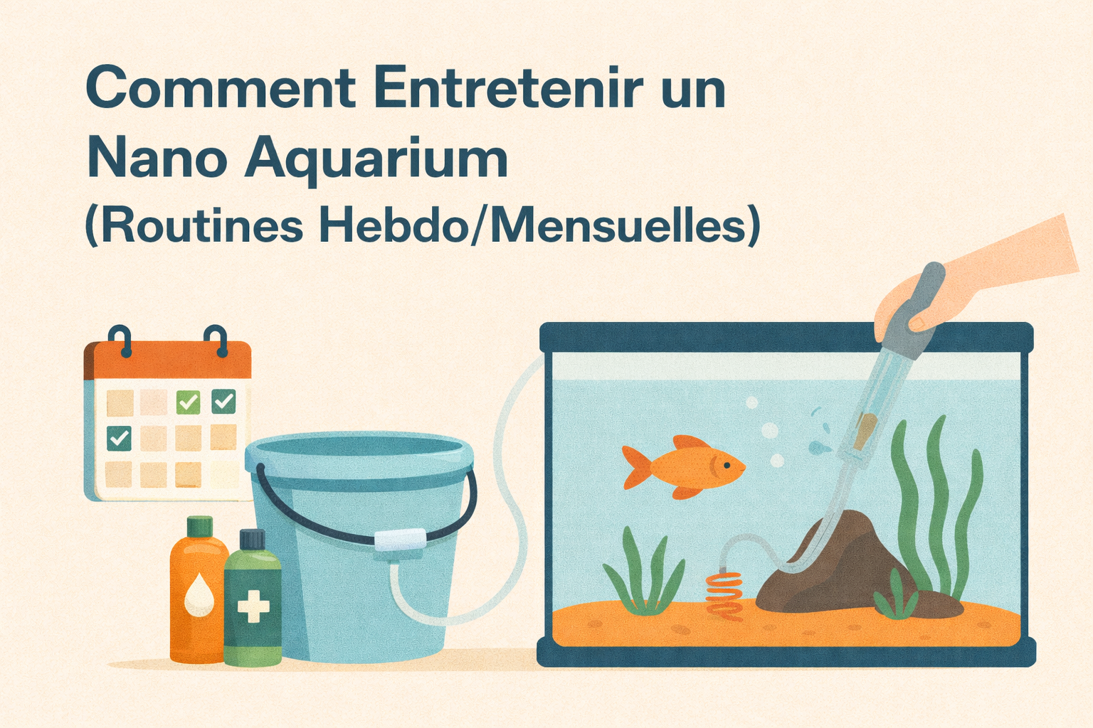 Comment Entretenir un Nano Aquarium (Routines Hebdo/Mensuelles)